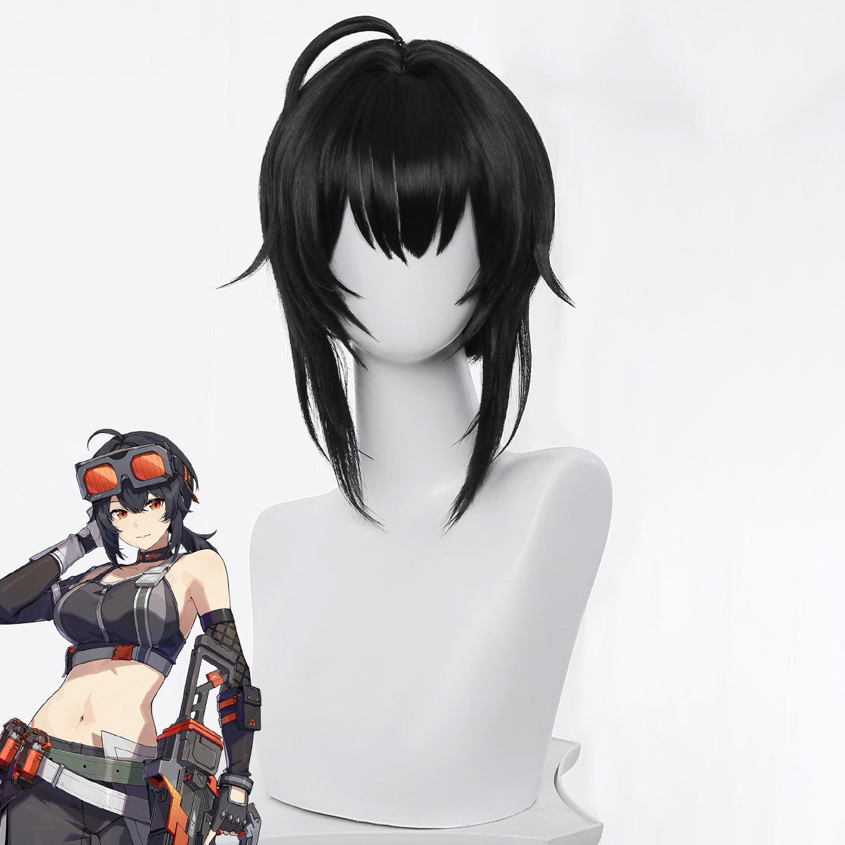 Zenless Zone Zero Grace Howard Black Cosplay Wig Wig - Tophatter Daily Deals